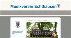Desktop Screenshot of musikverein-echthausen.de